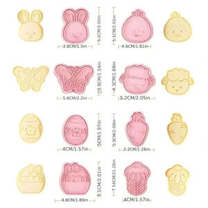 Cookie cutters with stamp spring shapes